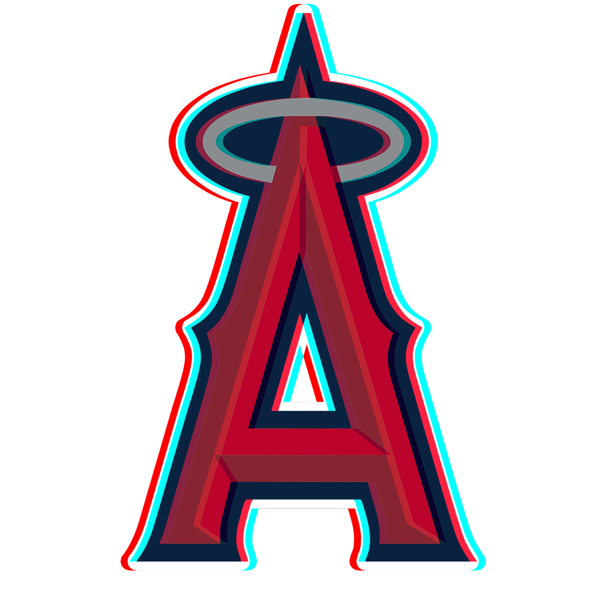 Phantom Los Angeles Angels of Anaheim logo iron on paper